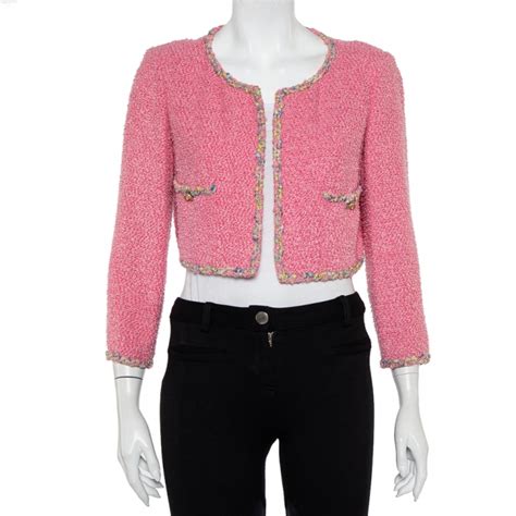 chanel tweed jacket pink